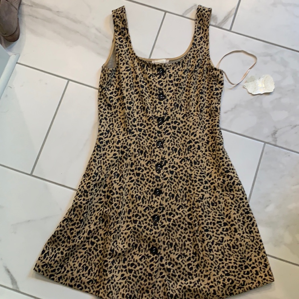 Leopard cotton dress